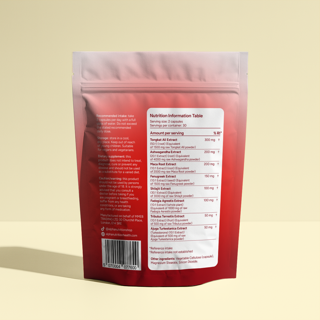 Alpha Nutrition 8-in-1 Alpha Blend | Shilajit, Tongkat, Ashwagandha & More | 60 Capsules