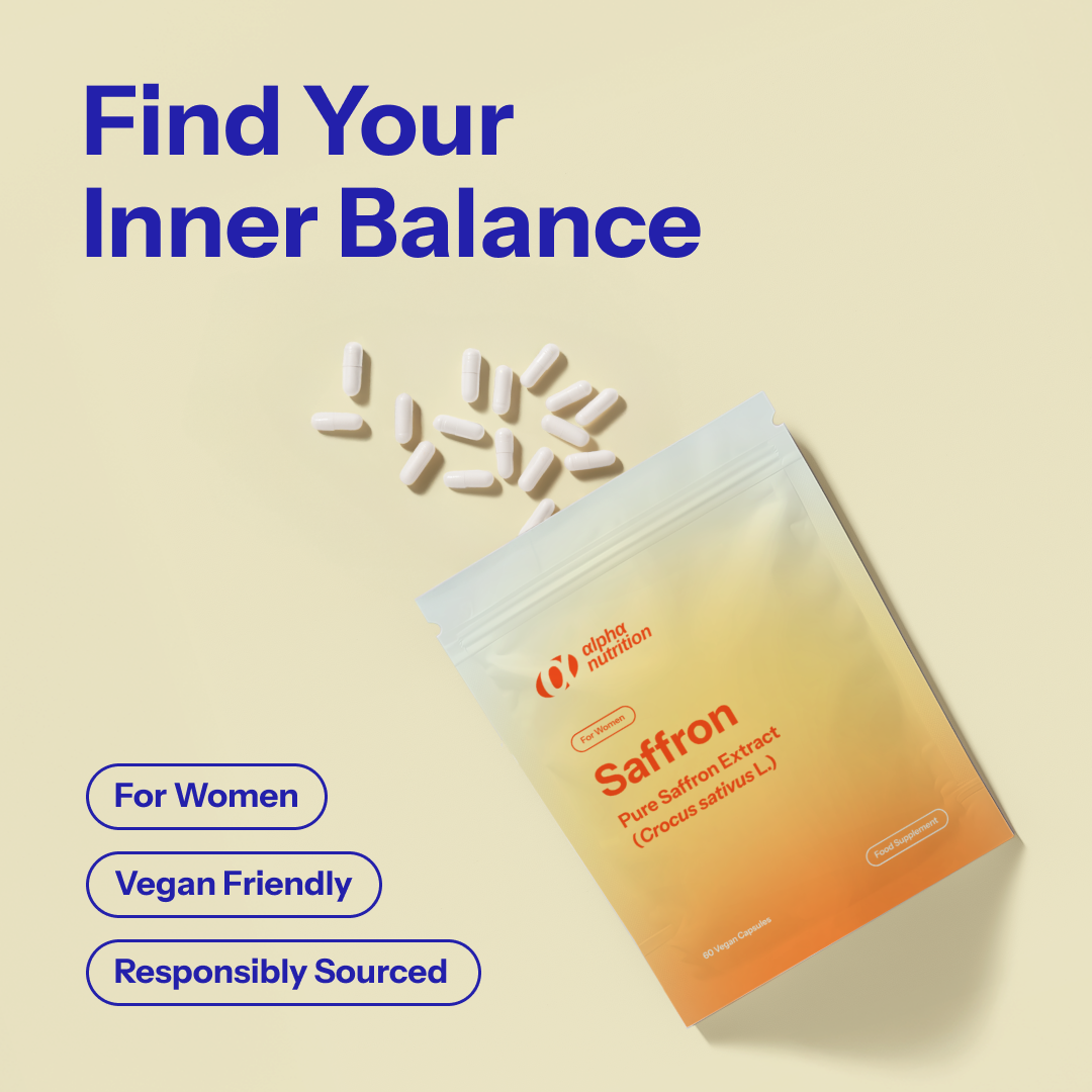 Alpha Nutrition Saffron Extract | 60 Vegan Capsules